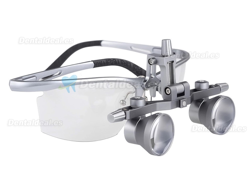 DY-118 Lupa Dental 2.5X 450 mm Ajuste Distancia Pupilar Montura Aluminio